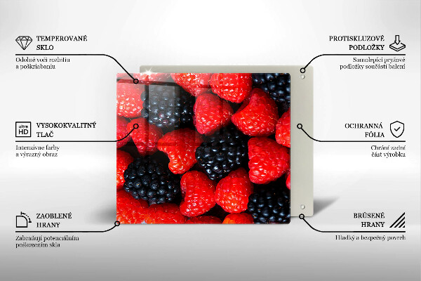 Tábua cozinha Framboesas e amoras