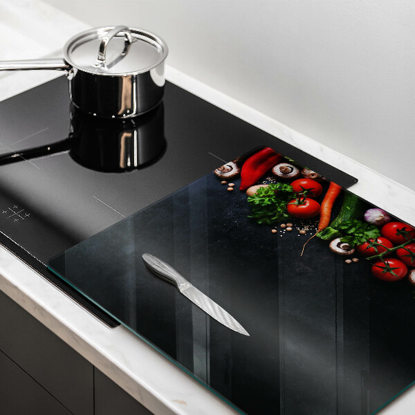 Tábua de vidro Vegetais coloridos