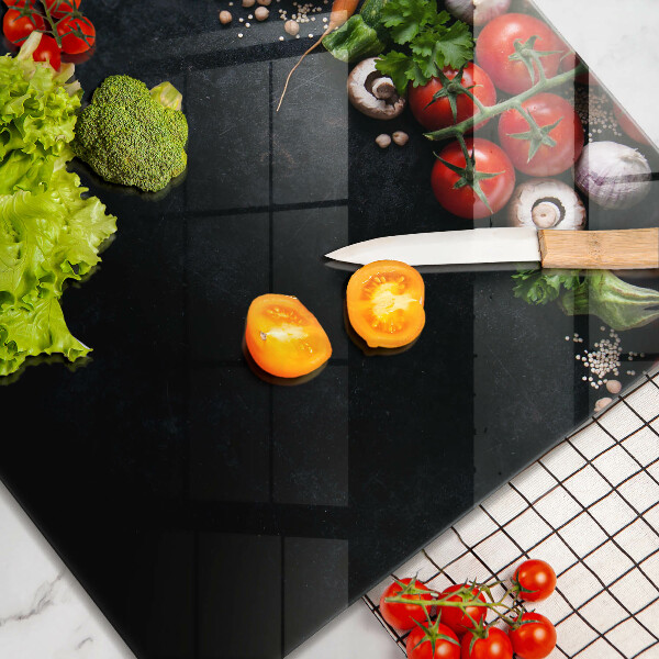 Tábua de vidro Vegetais coloridos