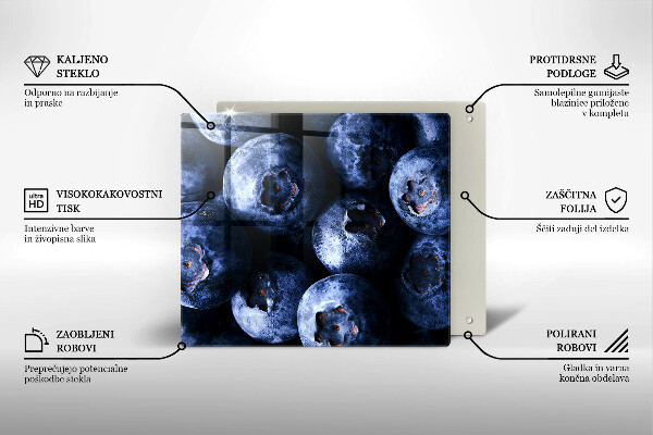 Tábua de cortar alimentos Close-up de frutas vermelhas