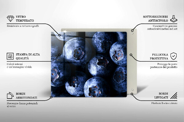 Tábua de cortar alimentos Close-up de frutas vermelhas