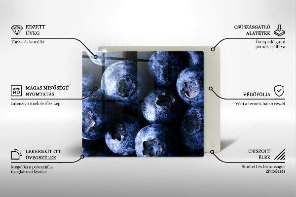 Tábua de cortar alimentos Close-up de frutas vermelhas