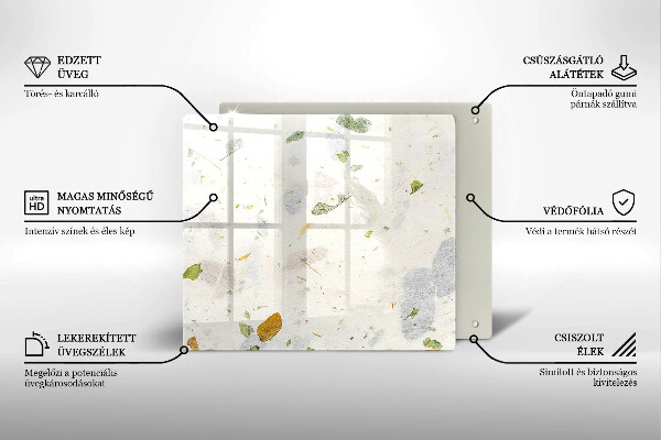 Tábua de cortar Folhas caindo