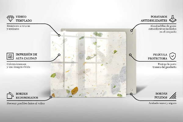 Tábua de cortar Folhas caindo