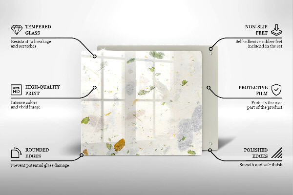 Tábua de cortar Folhas caindo