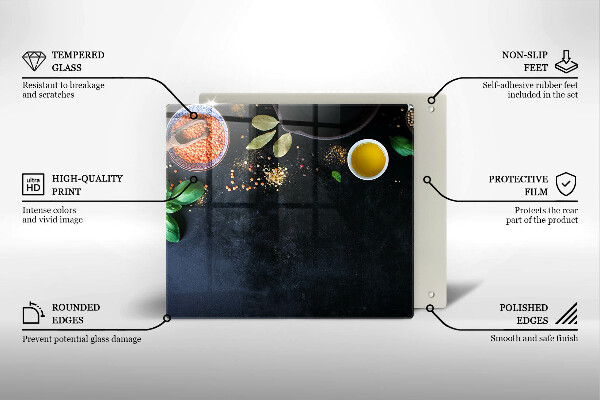 Tábua cozinha Tigelas de especiarias
