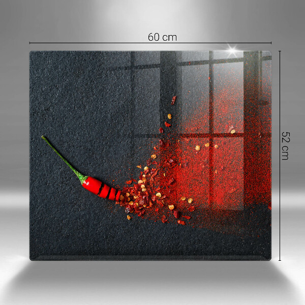 Tábua de corte de vidro Pimenta
