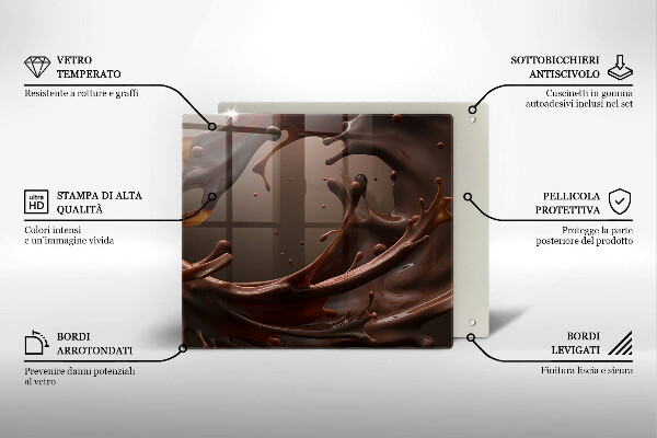 Tábua de cortar Chocolate líquido