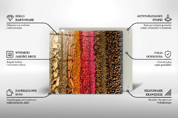Tábua para cozinha Especiarias coloridas