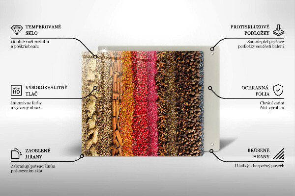 Tábua para cozinha Especiarias coloridas