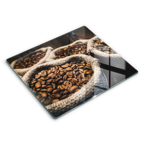 Tábua de cortar alimentos Sacos de grãos de café