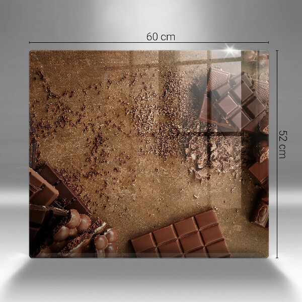 Tábua de corte de vidro Doces de chocolate