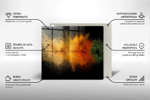 Tábua de corte Especiarias coloridas