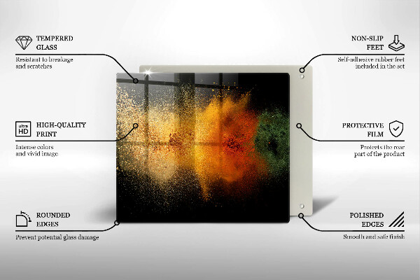 Tábua de corte Especiarias coloridas