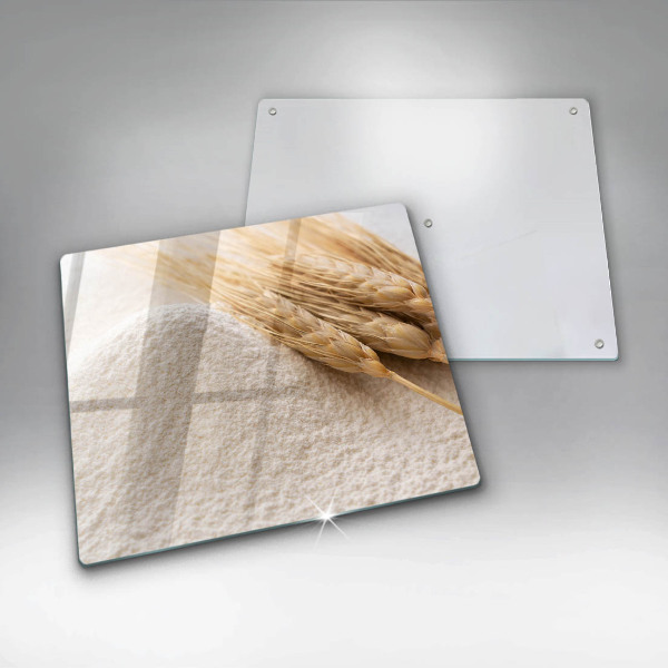 Tábua cozinha Farinha e espigas de grãos