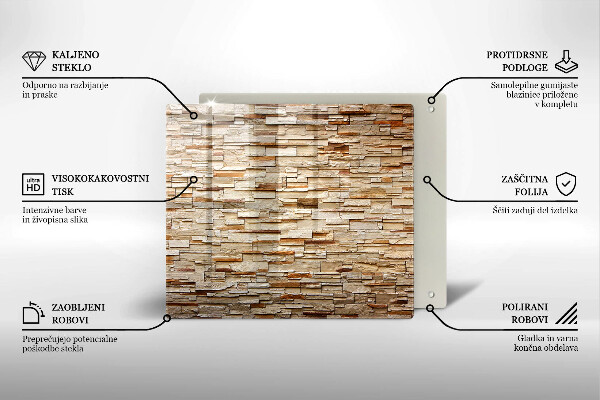 Tábua cozinha Textura de pedras decorativas
