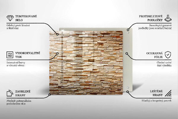 Tábua cozinha Textura de pedras decorativas