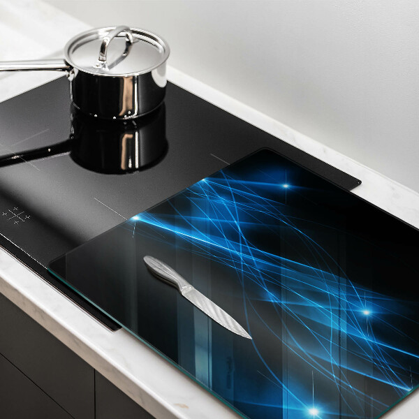 Tábua de corte Fumaça azul abstrata