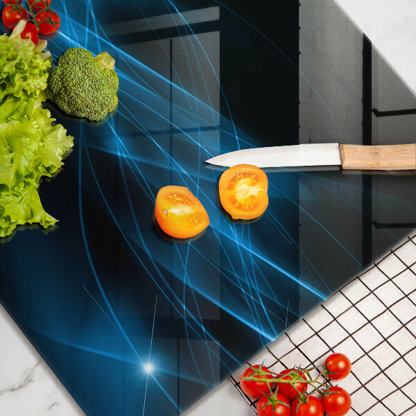 Tábua de corte Fumaça azul abstrata