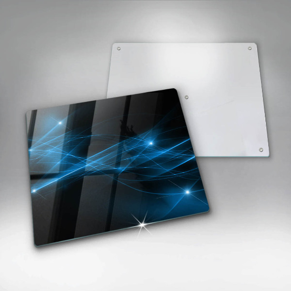 Tábua de corte Fumaça azul abstrata