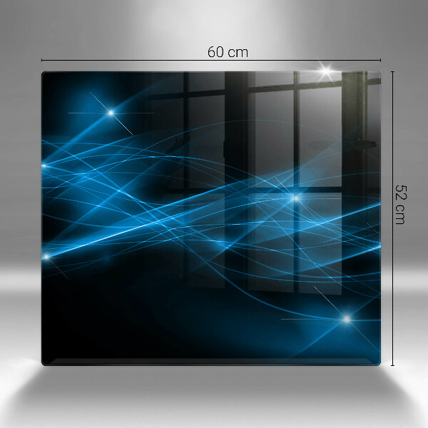 Tábua de corte Fumaça azul abstrata