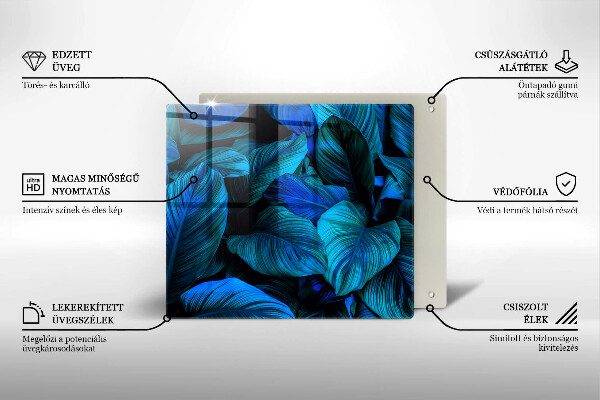 Tábua de corte Folhas de vegetação da selva