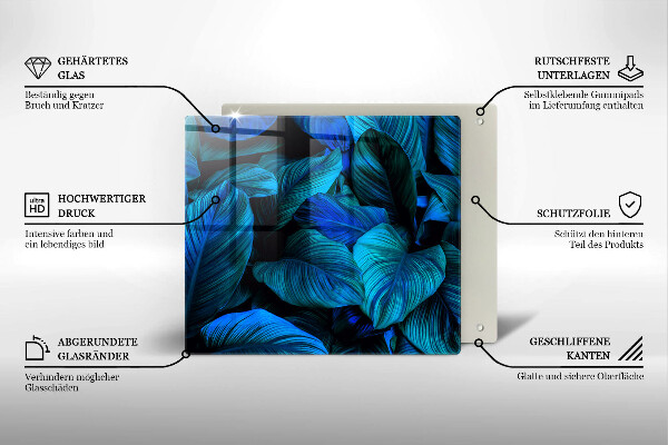 Tábua de corte Folhas de vegetação da selva
