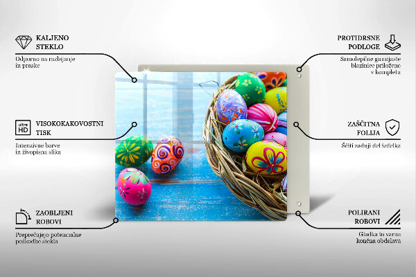 Tábua para corte ovos de páscoa