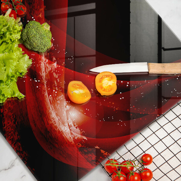 Tábua de cortar de vidro Abstração moderna