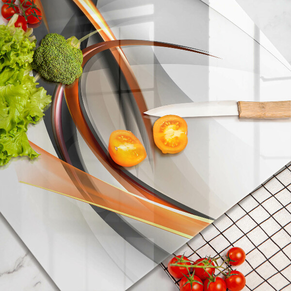 Tábua de cortar de vidro Formas modernas