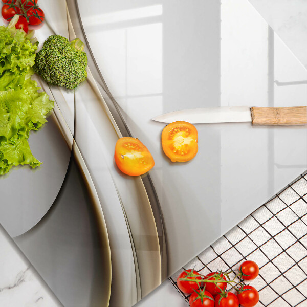 Tábua para corte Abstração de linhas suaves