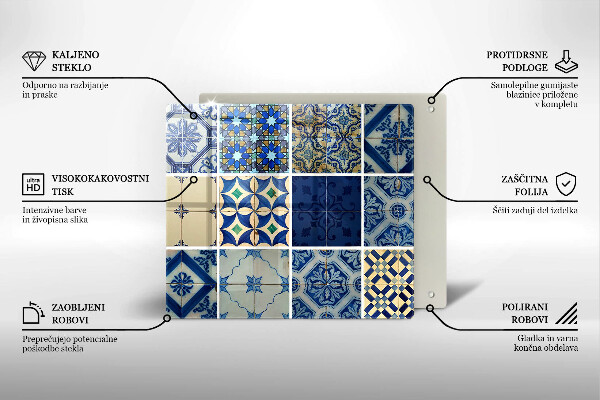 Tábua de cortar Azulejos decorativos