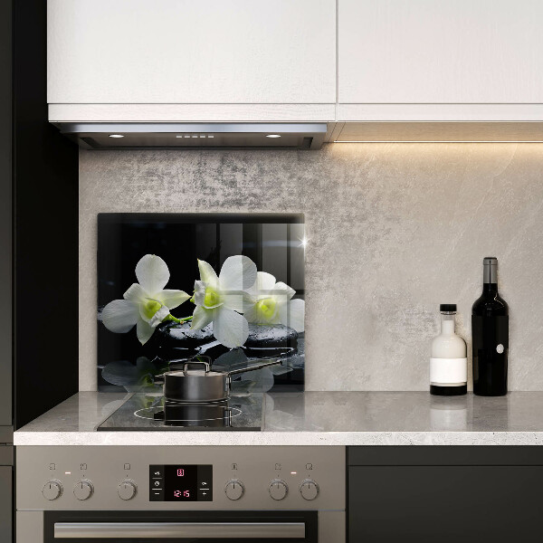 Tábua de cortar alimentos Flores Brancas em Água Zen