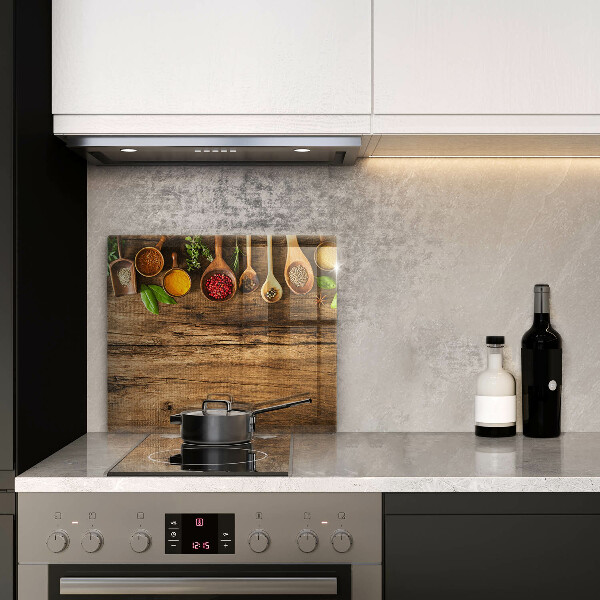 Tábua para cozinha Colheres de madeira para especiarias