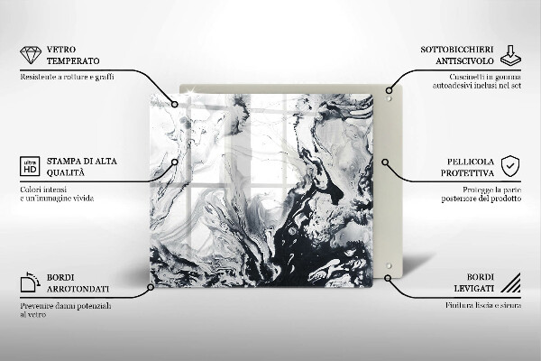 Tábua de cortar Abstração de tinta