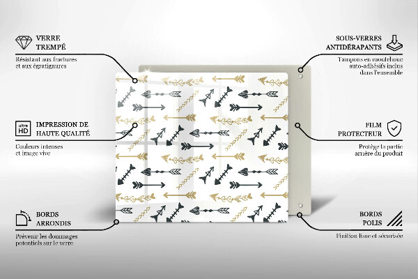 Tábua cozinha Padrão de flecha boho