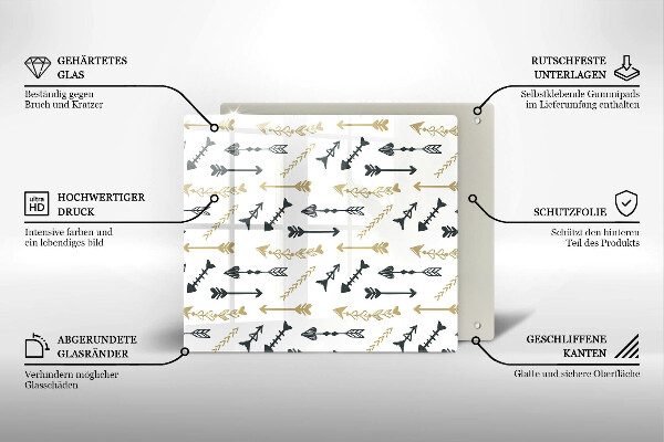 Tábua cozinha Padrão de flecha boho