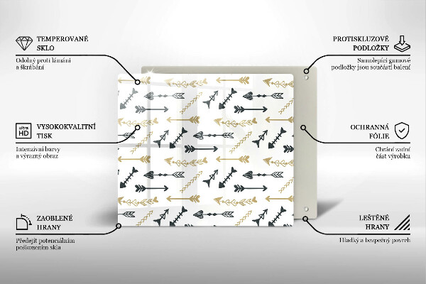 Tábua cozinha Padrão de flecha boho