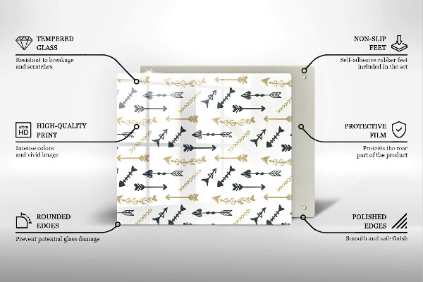 Tábua cozinha Padrão de flecha boho