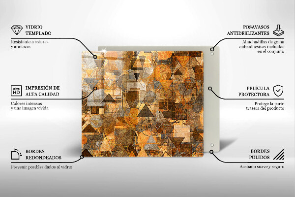 Tábua de corte Padrão de formas geométricas