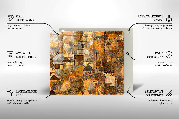 Tábua de corte Padrão de formas geométricas