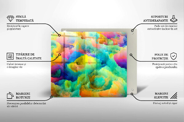 Tábua para cozinha Abstração colorida