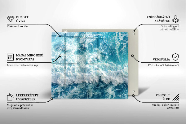 Tábua para corte Ondas do mar