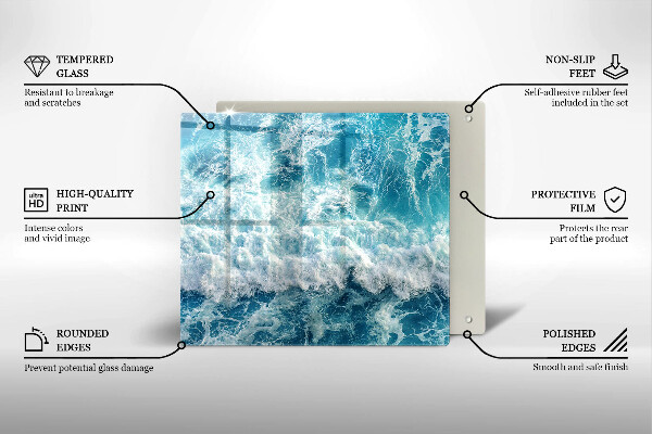 Tábua para corte Ondas do mar