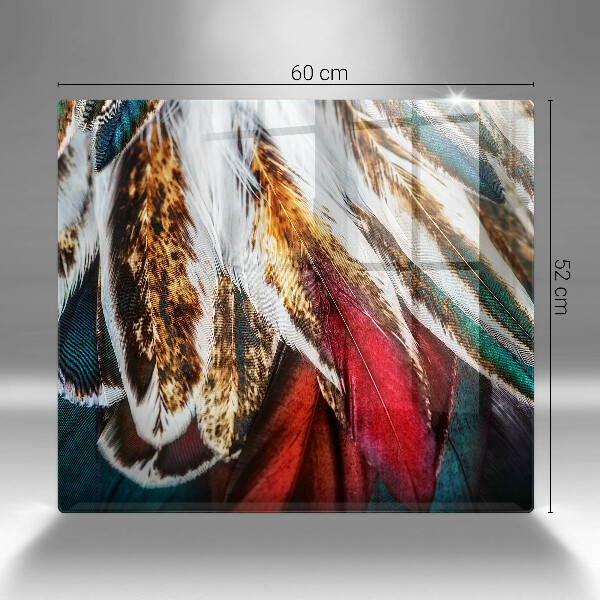 Tábua cozinha penas de pássaros boho