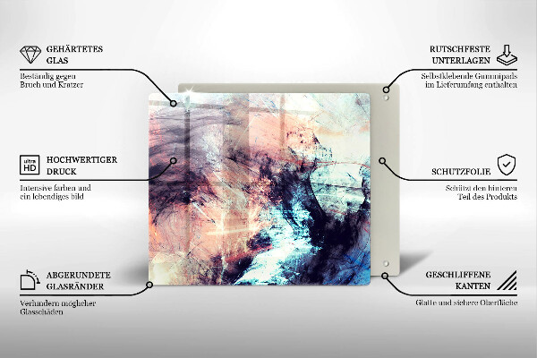 Tábua para cozinha Abstração pintada