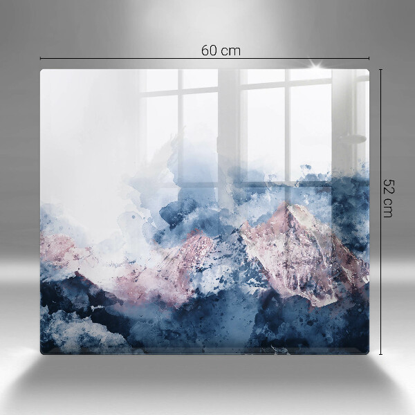 Tábua corte Montanhas pintadas abstratamente