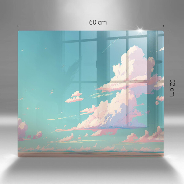 Tábua de corte de vidro Céu de conto de fadas