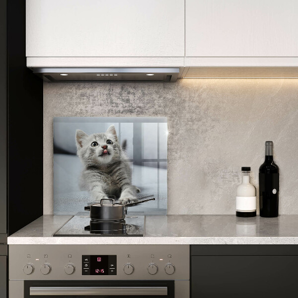 Tábua corte Um gatinho fofo