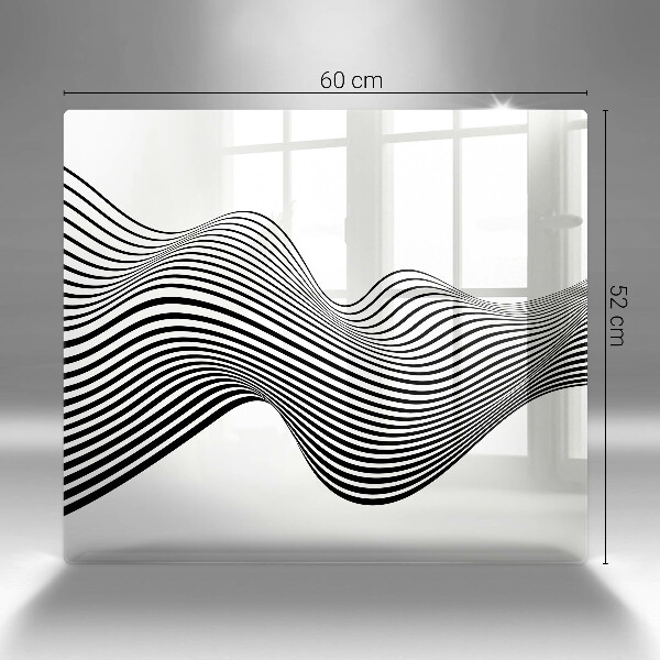 Tábua de vidro Abstração linear